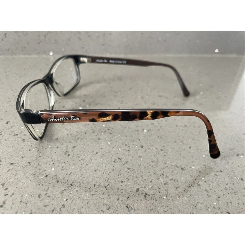 Amelia E Eve Mod. 15AE2P Eyeglasses Frames ONLY 52-16 Col. C2 Black Italy